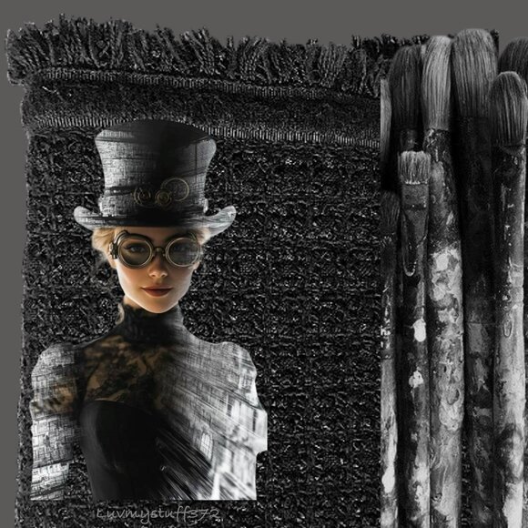 Cute Talbots Black Textured Pencil Skirt with FUN Furry Hem!!! - Picture 1 of 14